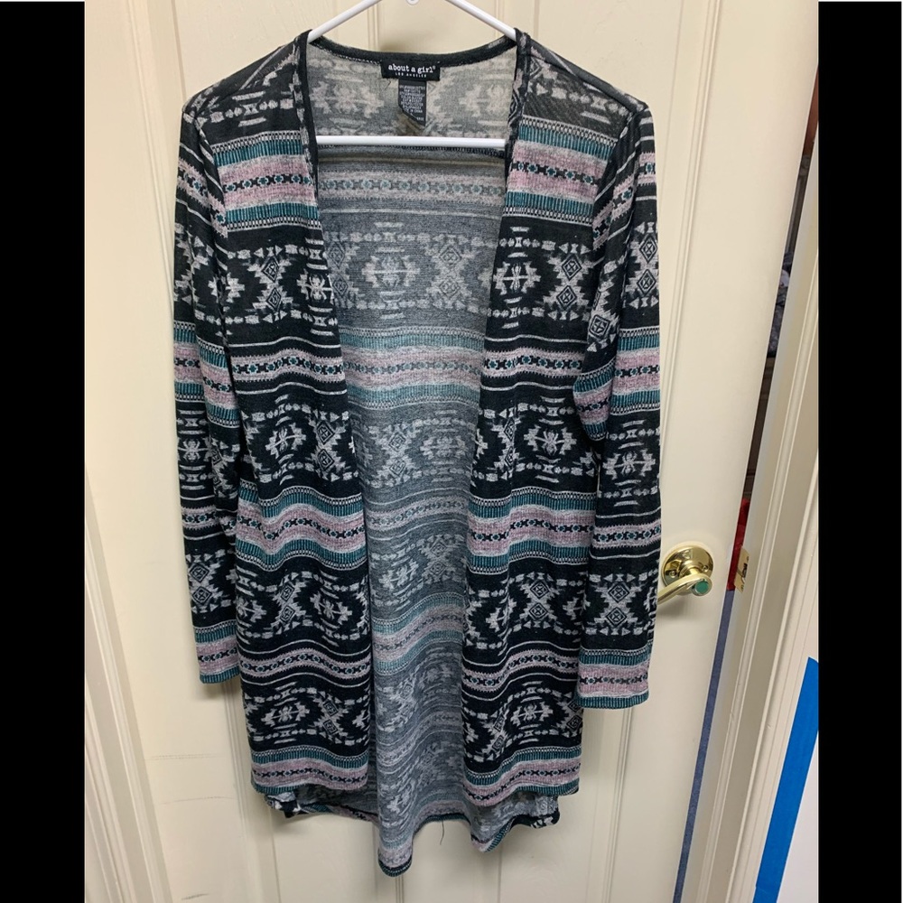 Lightweight colorful cardigan